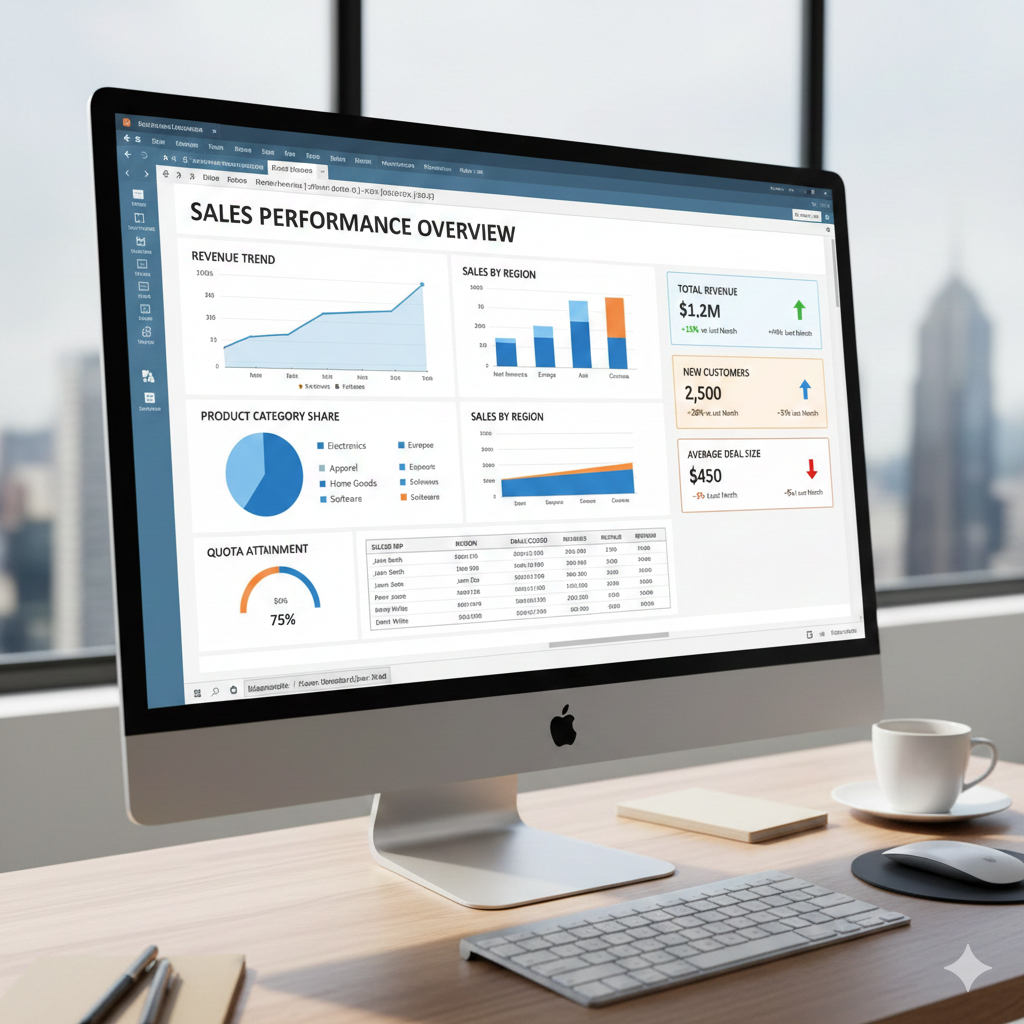 Sales Performance Excel Dashboard